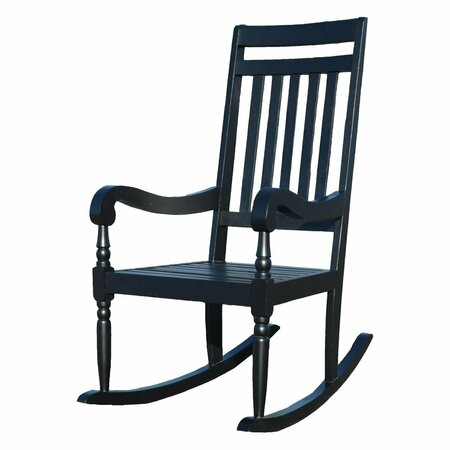 GUEST ROOM Belmont Slat Rocker Chair - Black - 36 x 23.5 x 45 in. GU2845105